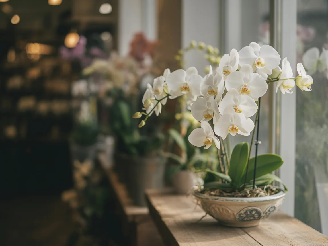 Orchidées élégantes disponibles chez Floraseed Mios